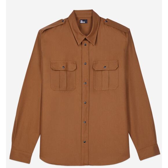 The Kooples Brown Button Down Shirt - Picture 1 of 7